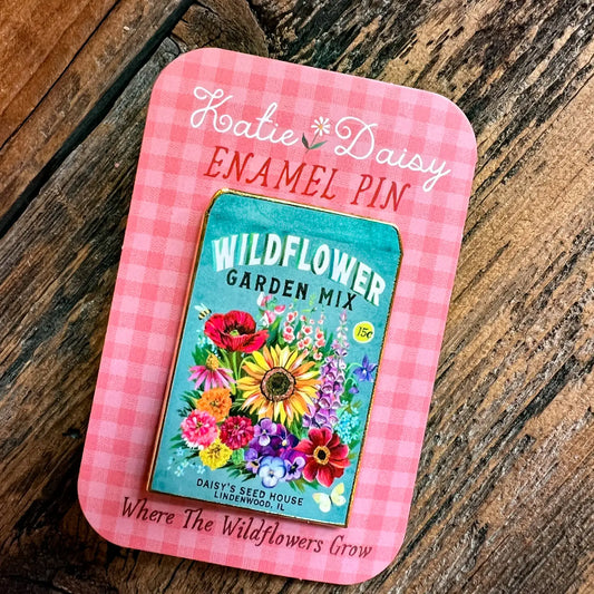 Seed Packet Enamel Pin