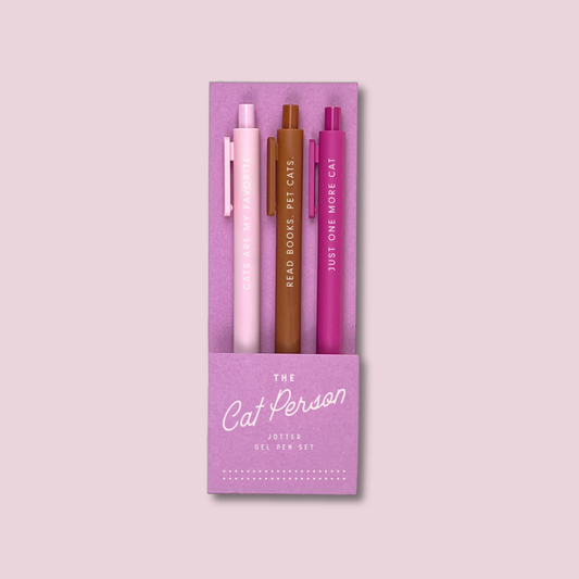 Cat Person Pen Set